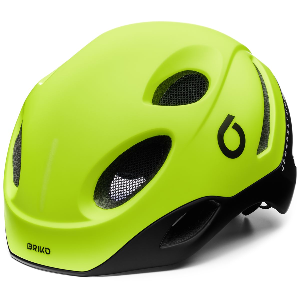 Cyklistická prilba BRIKO E-ONE LED Lime Fluo