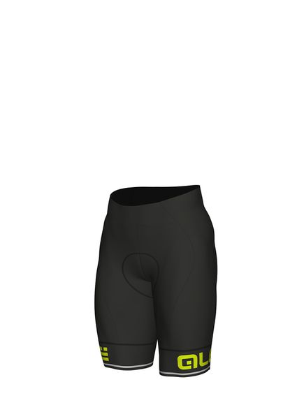 Letní cyklistické kalhoty ALÉ CORSA black-fluo yellow